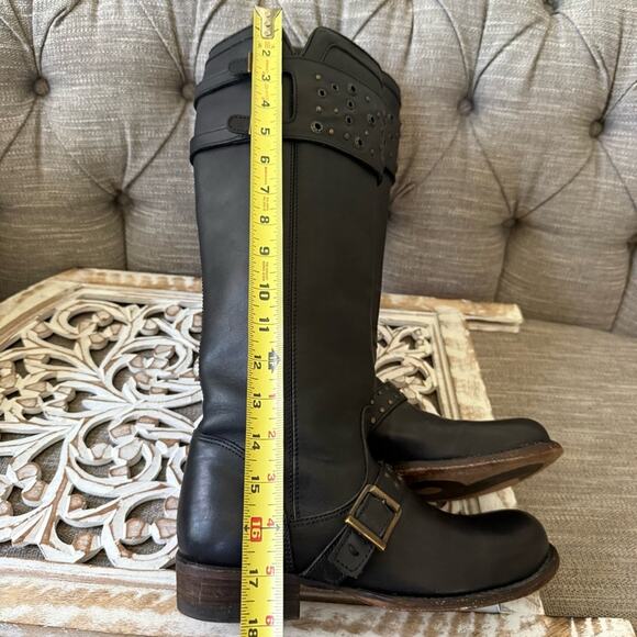 Corral Black Leather Tall Boots Women’s 8.5 - Picture 8 of 10